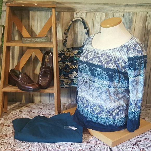 Liz Wear 3/4 sleeve blouse - Picture 1 of 4