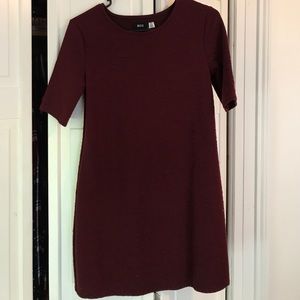 BDG shirt sleeve maroon dress