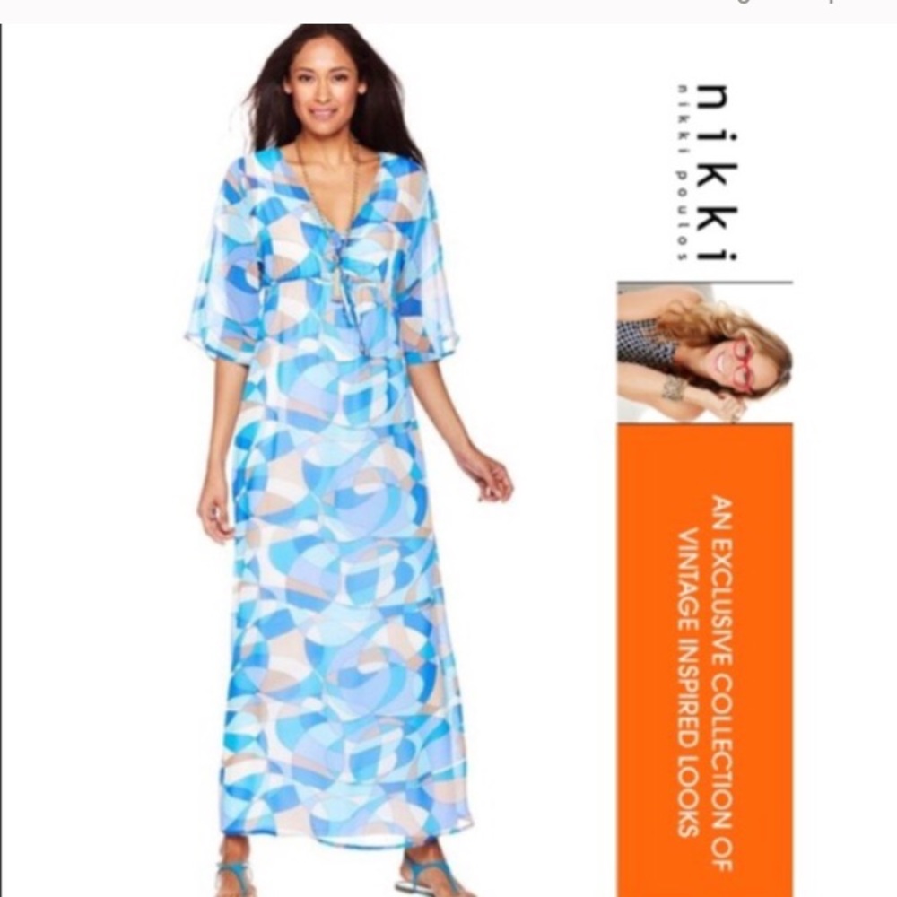Erin Maxi swim wear cover up/ dress Nikki Poulos