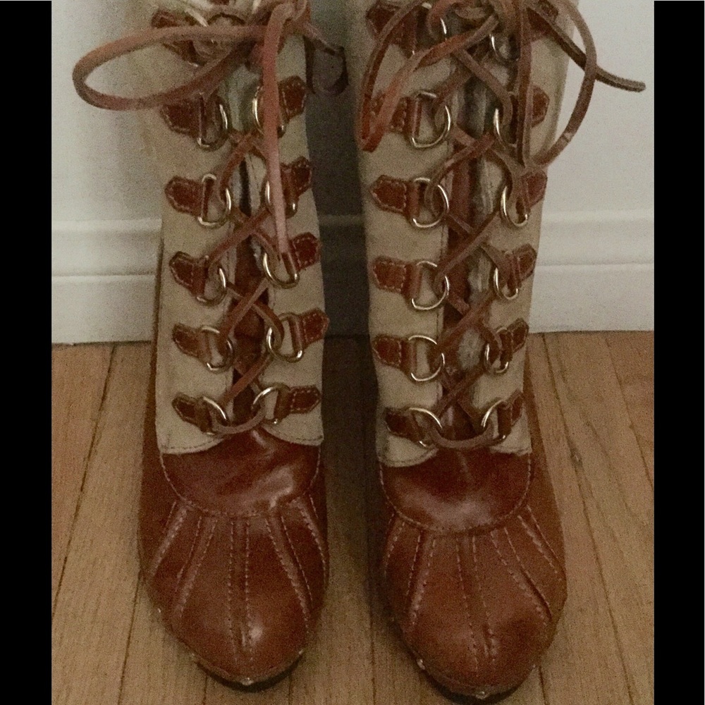 Michael Kors Timberland Lace Up Boot New Authentic