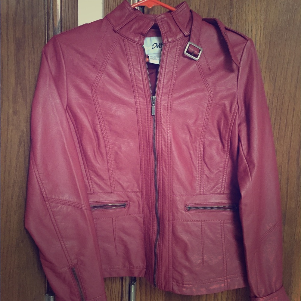 Faux Leather Moto Jacket