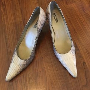 Michael Kors snake skin heels