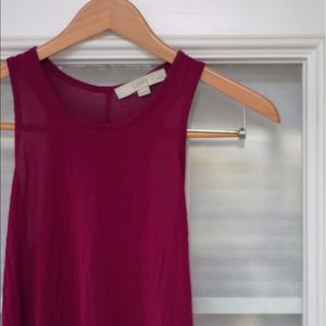 LOFT Cranberry Tank Top