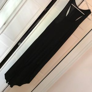 Black Racerback hi-lo dress