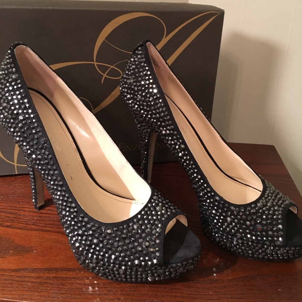 EUC Enzo Angiolini Fab Fb Black Platforms