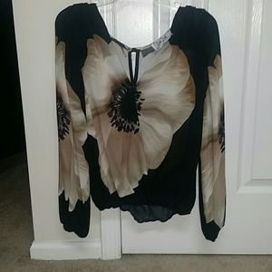 Sheer flower top