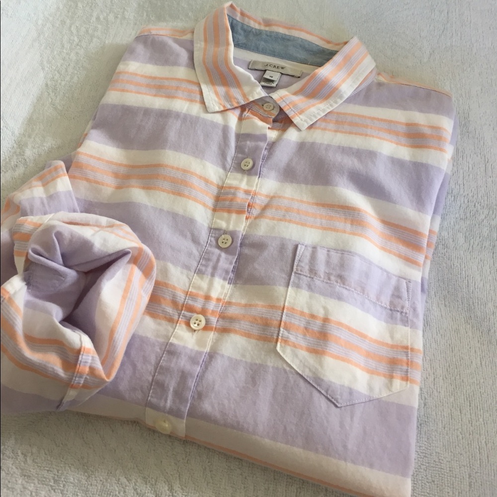 🆕 J. Crew multi-striped cotton popover
