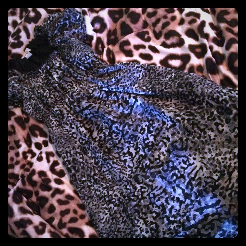 Leopard print dress
