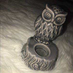 Owl candle holder