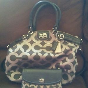 Coach Handbag and wallet set