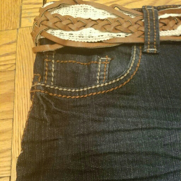 Wallflower indigo jeans shorts new size 7 - Picture 6 of 8