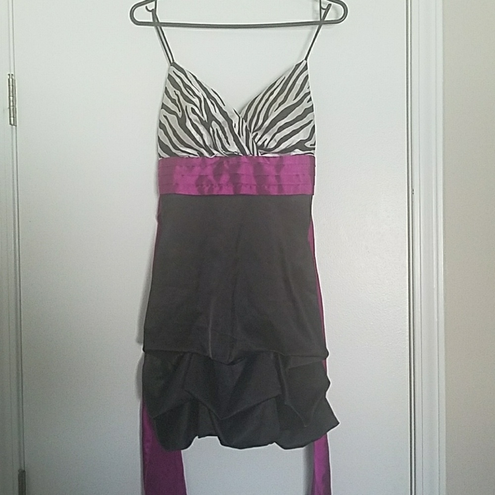 Zebra print dress
