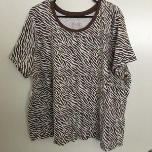 Zebra Print T Shirt