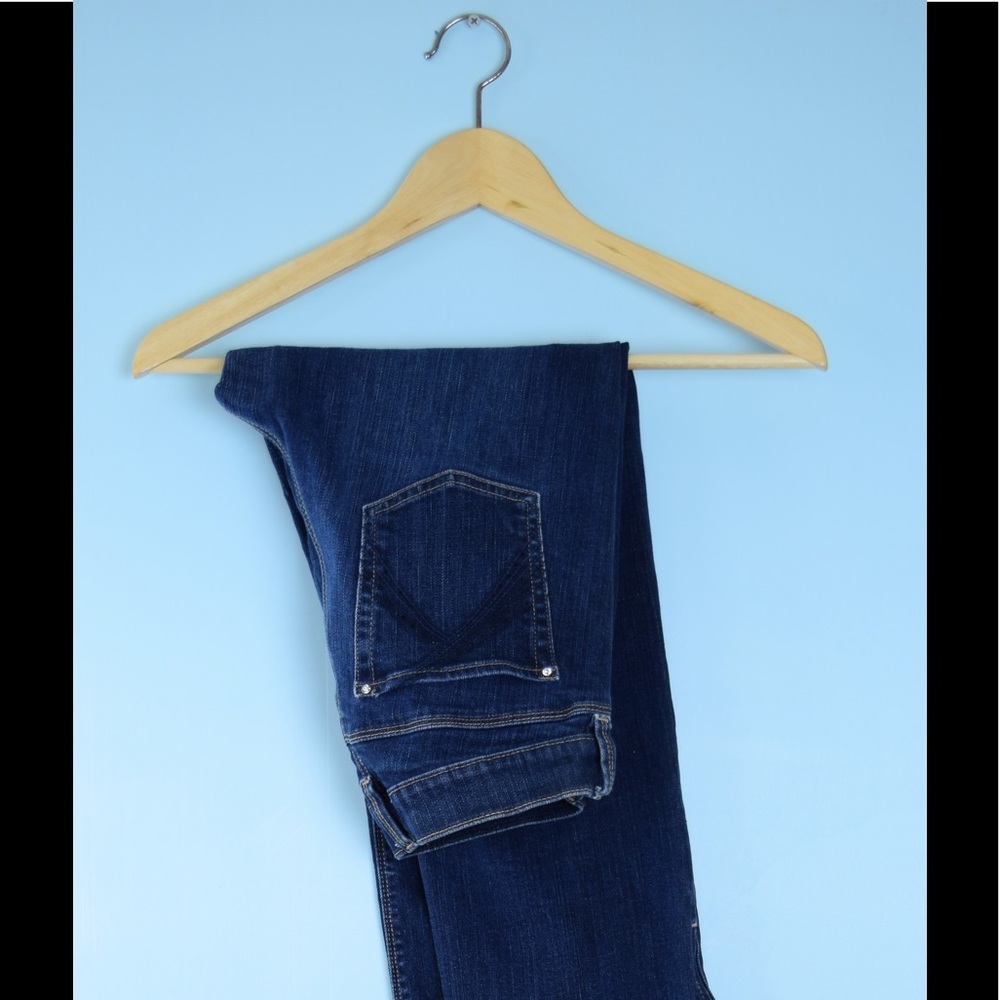 WHBM blue denim crop jeans NOIR 4