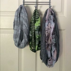 These three scarves are perfect to wear in winter