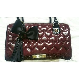 Burgundy Betsey Johnson Handbag