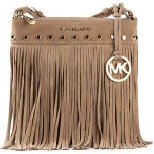Michael Kors fringe suede crossbody!!