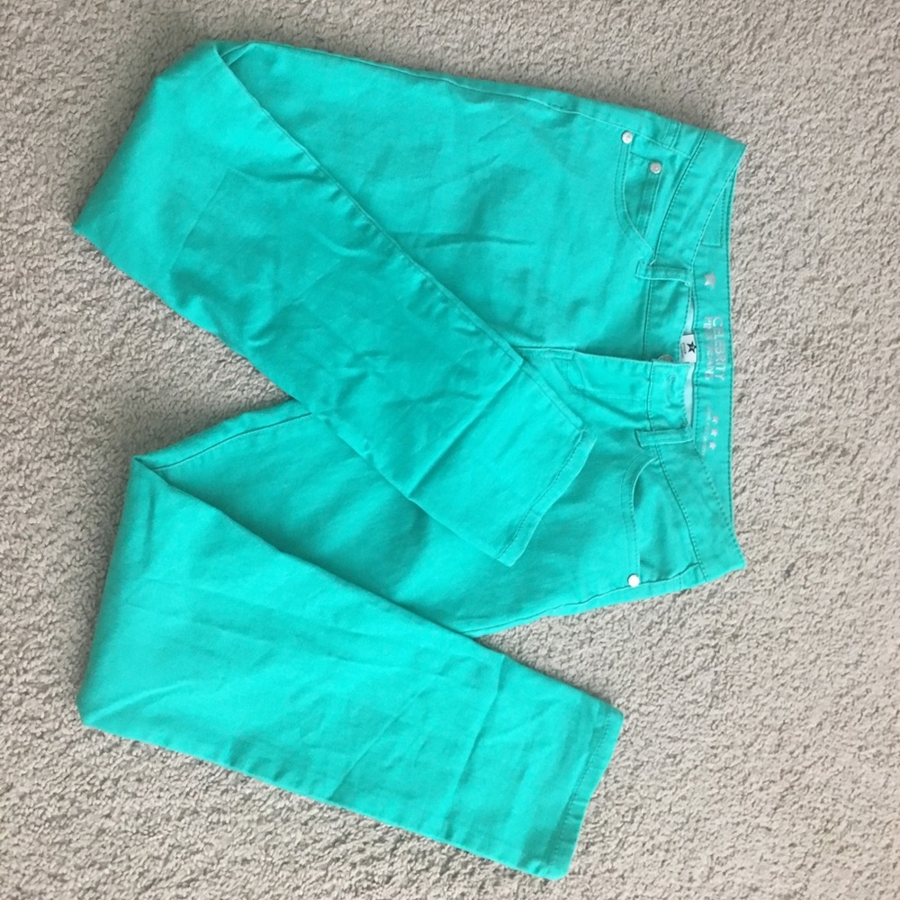 Celebrity Pink Jeans! Blue/Green color!