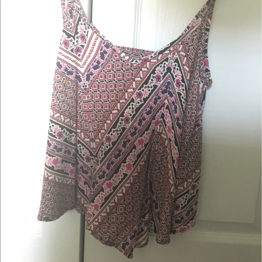 Floral, blouse tank top