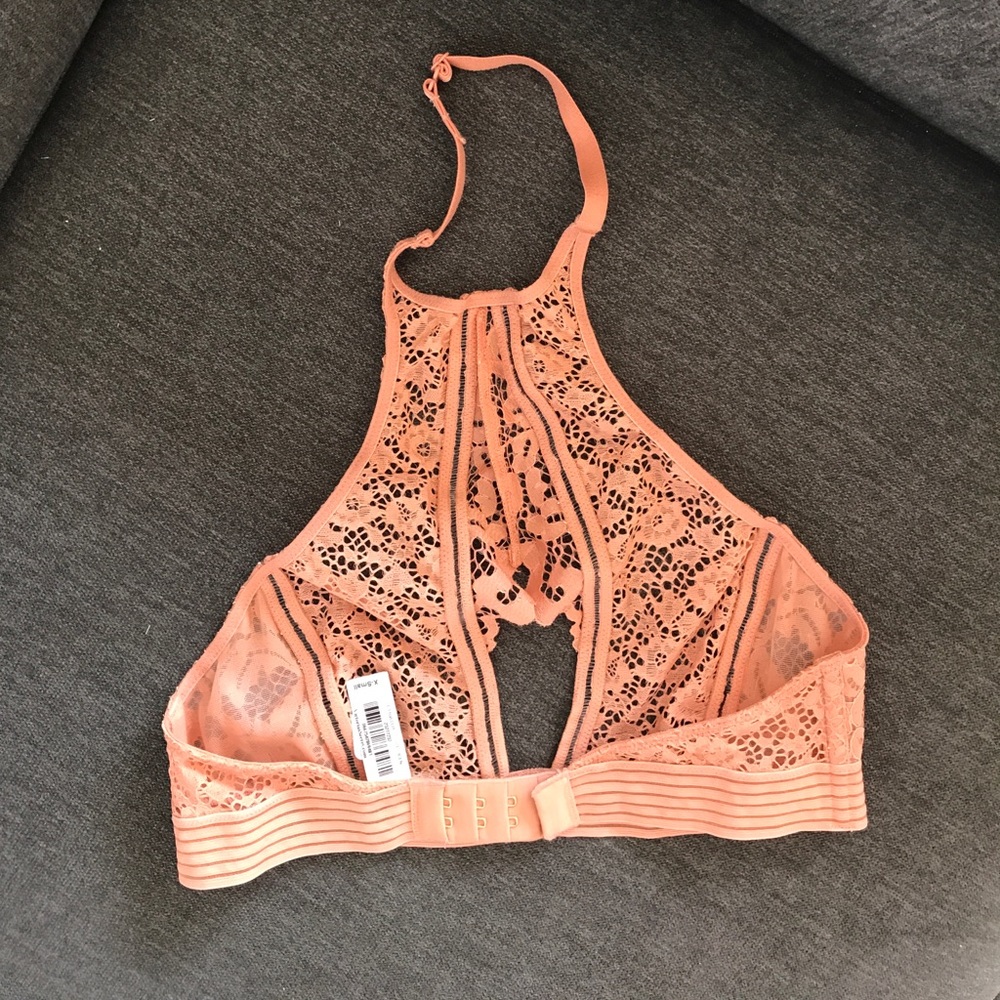 Victoria secret lace cut out high neck bralette XS - Picture 2 of 4