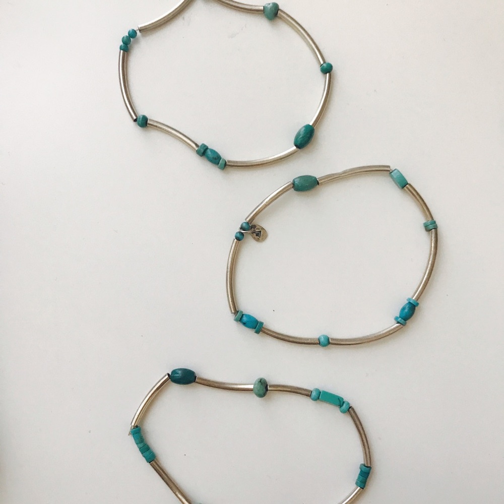Silpada Set of 3 Turquoise Bracelets