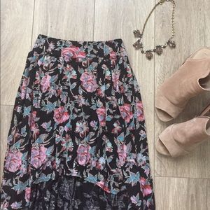 Urban Outfitters High-low Flowy Skirt