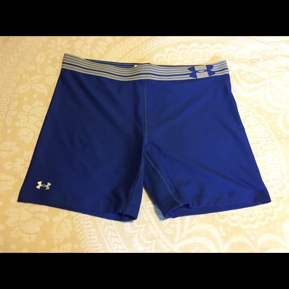 Under armour royal blue running shorts