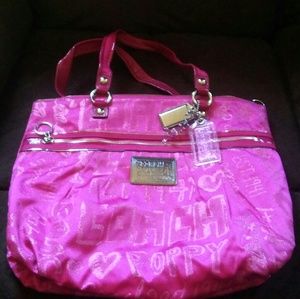 COACH POPPY HOT PINK TOTE