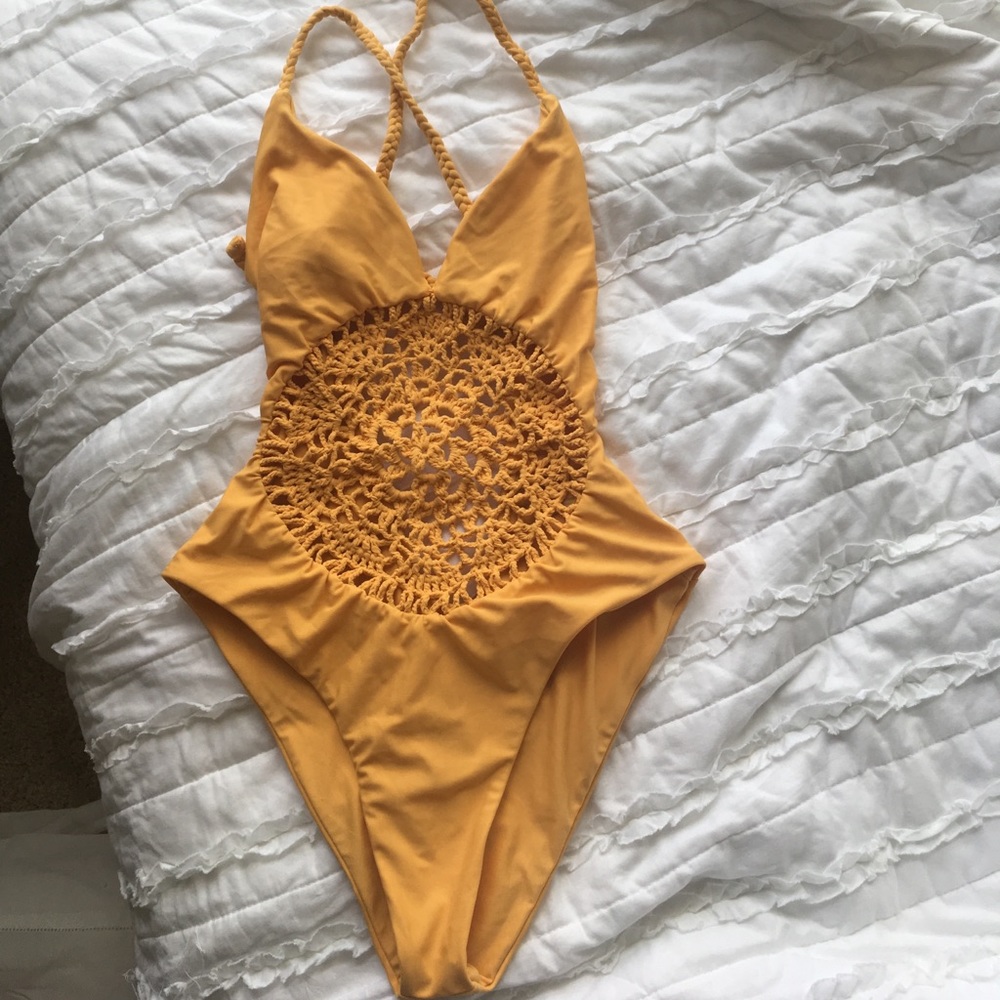 ON HOLD bikini mango poppy one piece