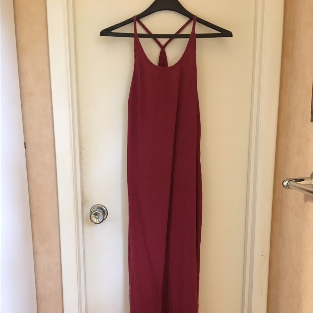 Red Linen Dress
