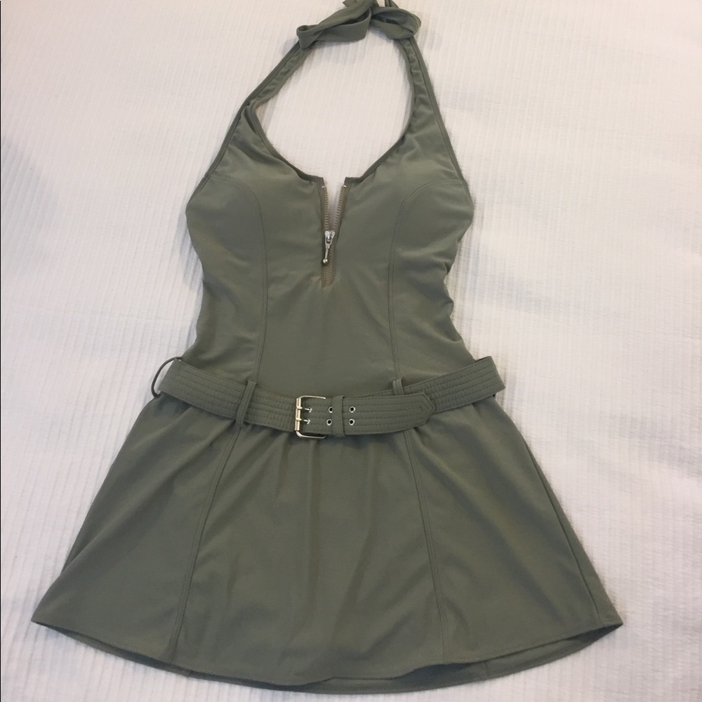 Shape fx halter swimdress.