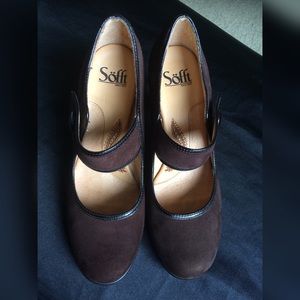 Sofft Suede Mary Jane Heels