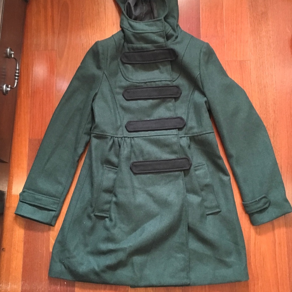 Hunter Green Trench Coat