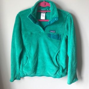 Patagonia green Re-Tool Snap-T Pullover