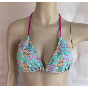 Victoria's Secret String Bikini Seafoam Geo Sz L Victoria's Secret String Bikini Seafoam Geo Sz L