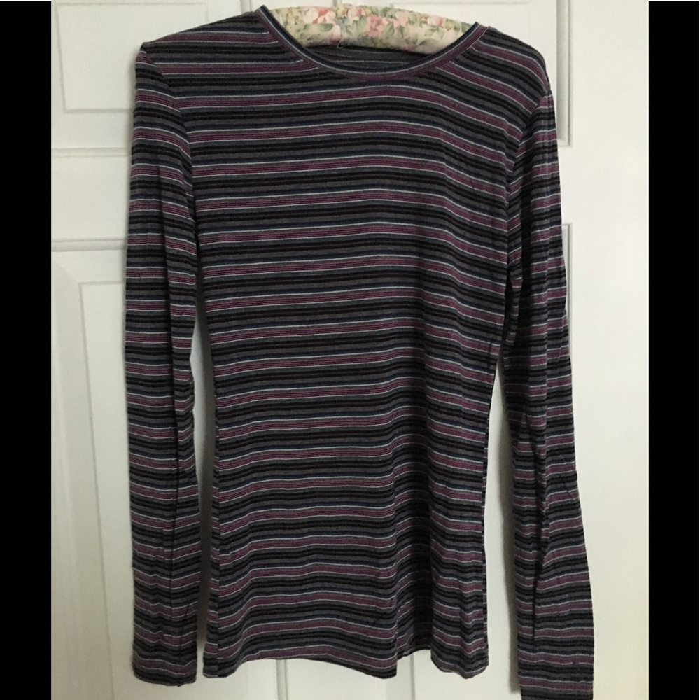 Striped Cuddl Duds Long-Sleeve Top