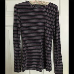 Striped Cuddl Duds Long-Sleeve Top