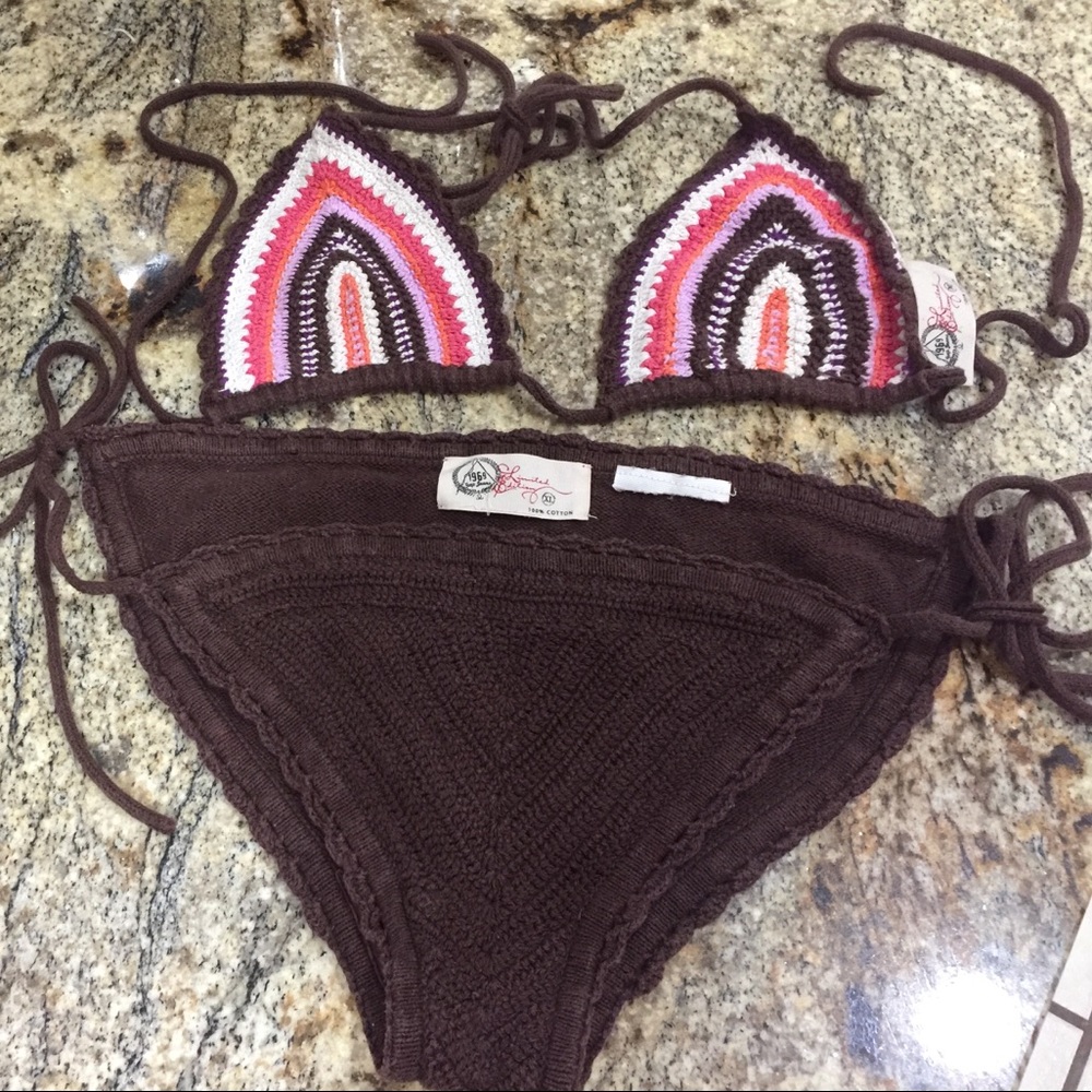 Sexy Crochet Bikini Swimming Suit! Never Worn.