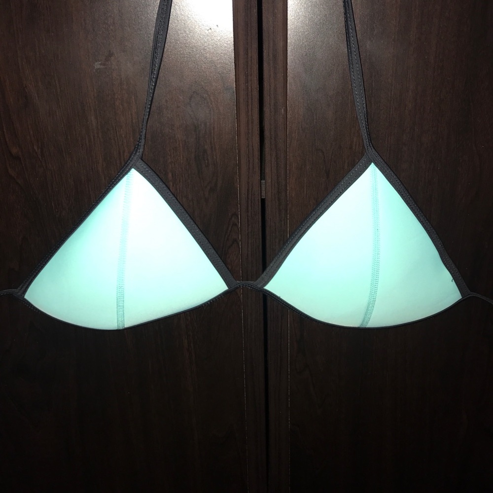 Blue Triangl Bathing Suit