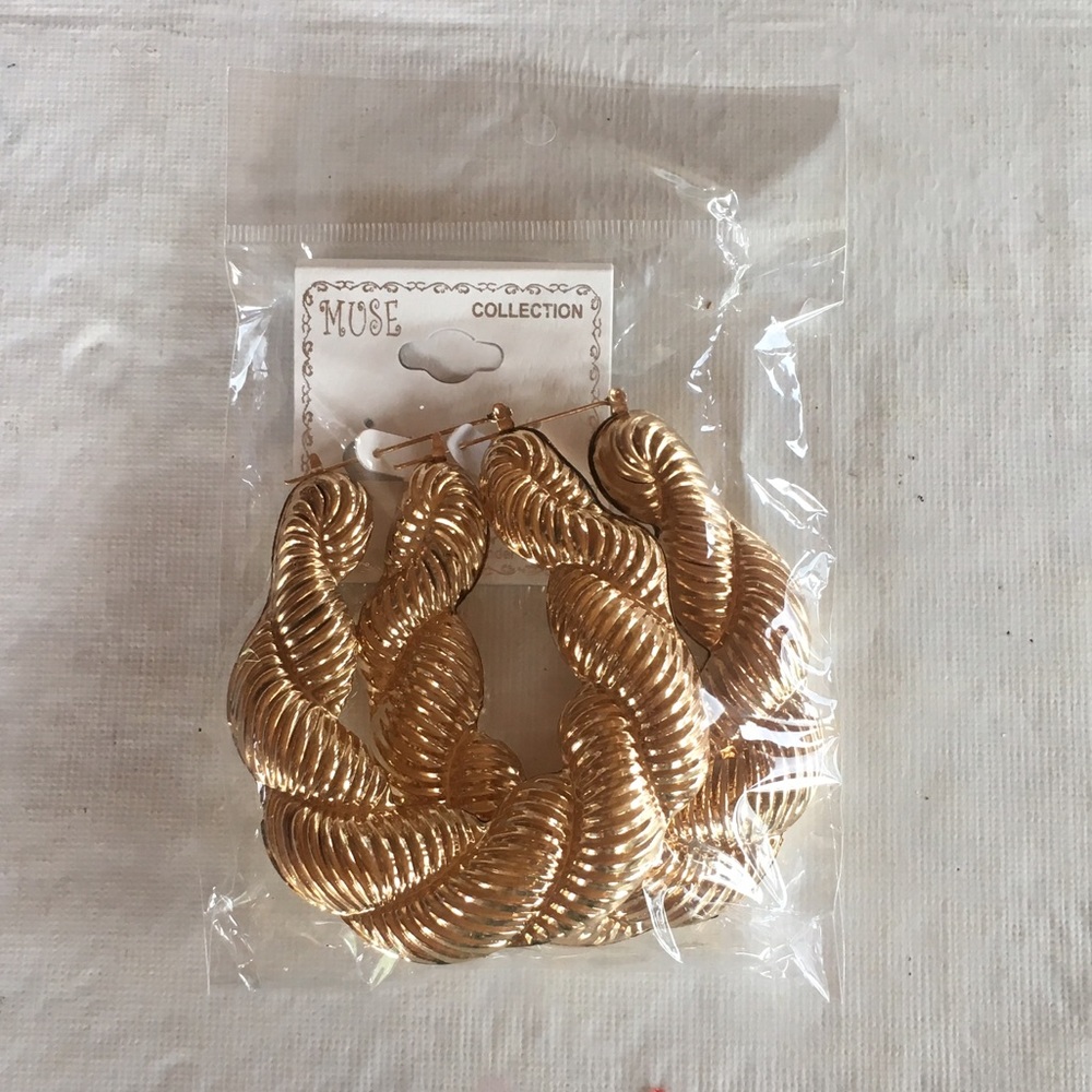 Large hoop earrings