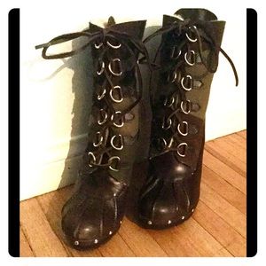 Michael Kors Timberland Lace Up Boot New
