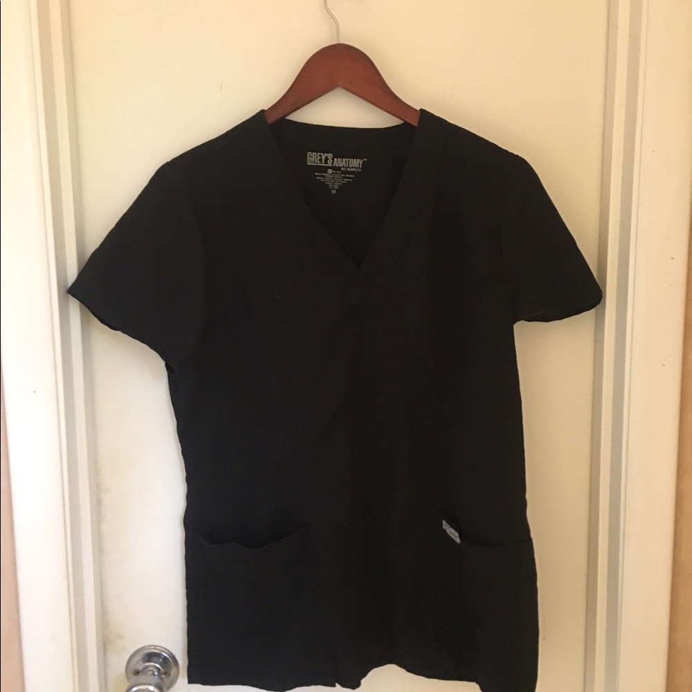 Grey's Anatomy Black Scrubs