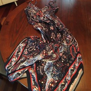 A.N.A. Bandana Navy print Dress, Size L