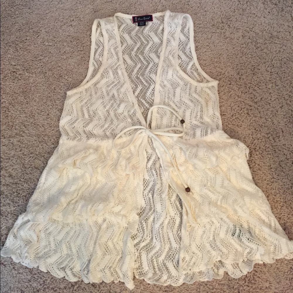 Love Scene - Knit Cream Vest
