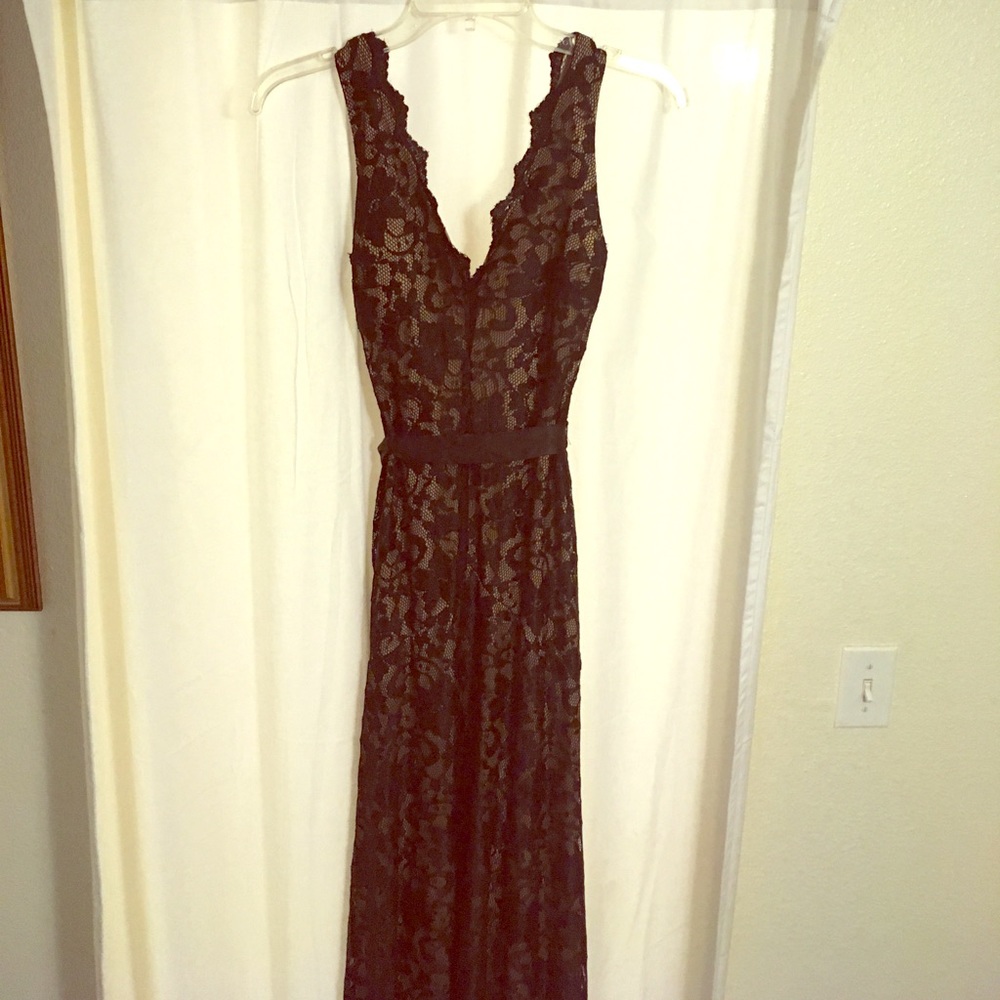 Black lace evening gown!