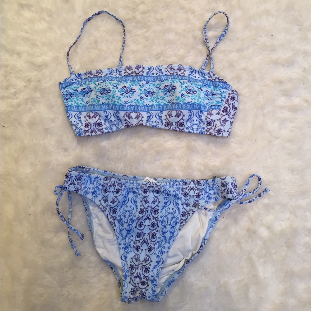 Blue bikini