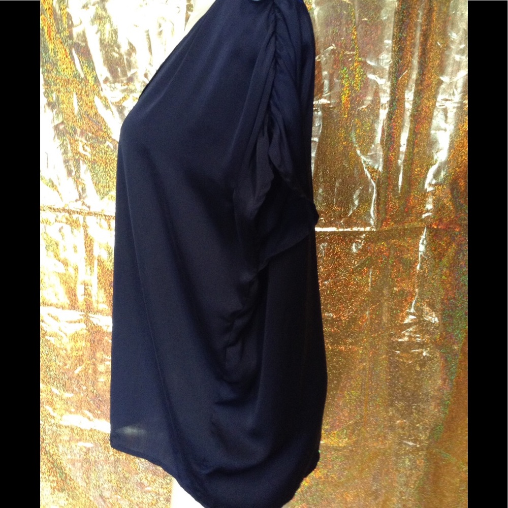 Loft Polyester Sleeveless Button Front Blouse - image 2