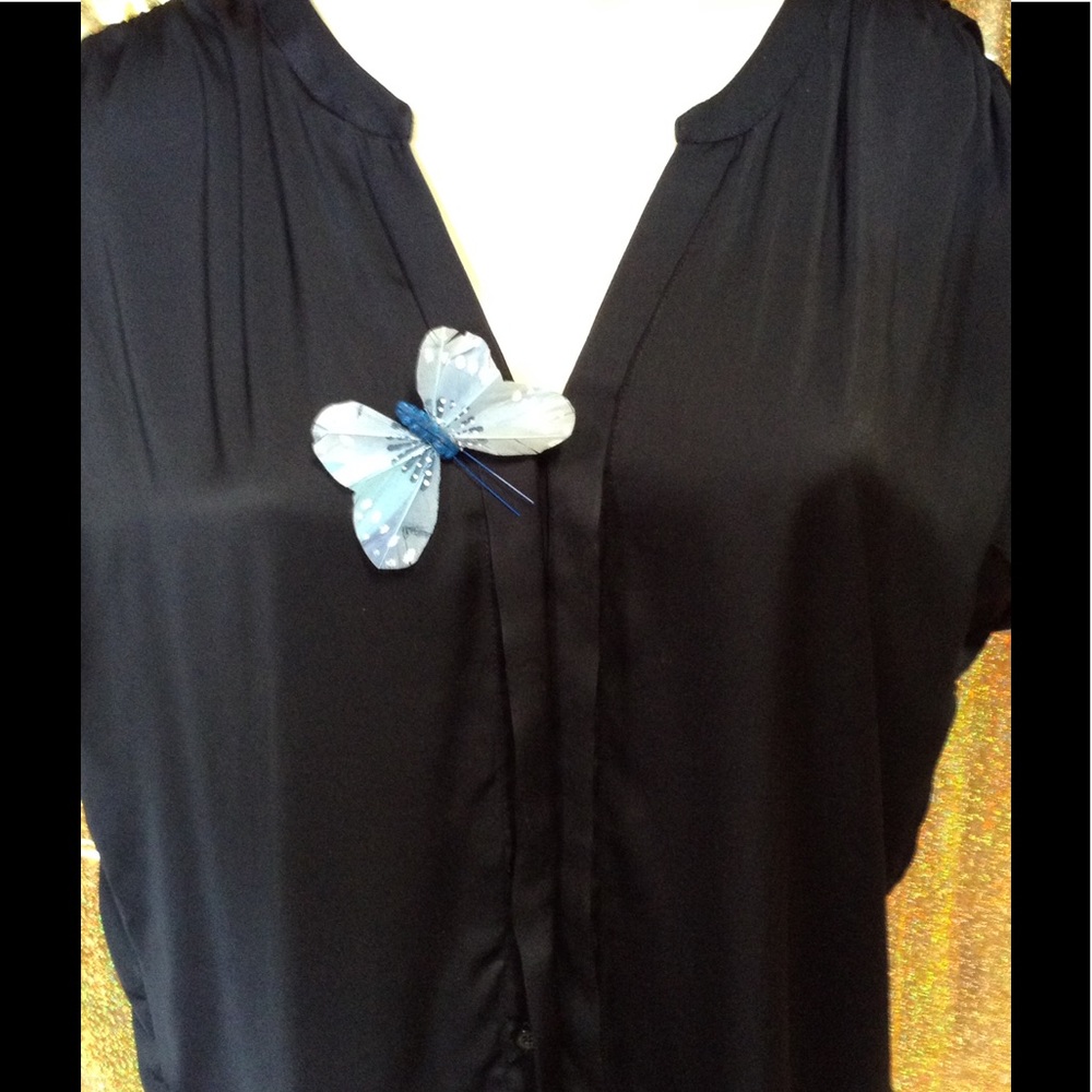 Loft Polyester Sleeveless Button Front Blouse - image 5