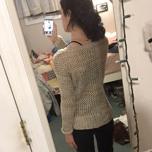 Beige cage-knit Sweater - Picture 5 of 5