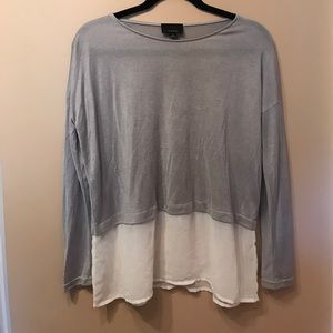 🔥Cropped Sweater with Chiffon Bottom